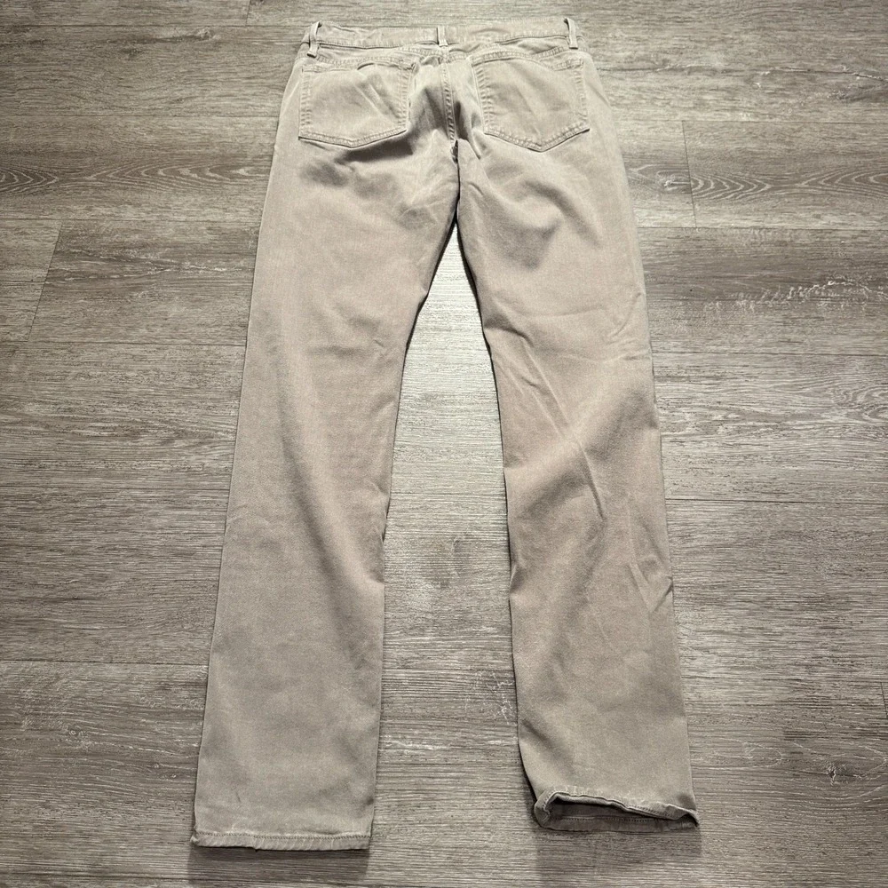 Frame Pants Mens 32 Beige Slim Straight L'homme Lyocell Rayon Blend Casual 32x32